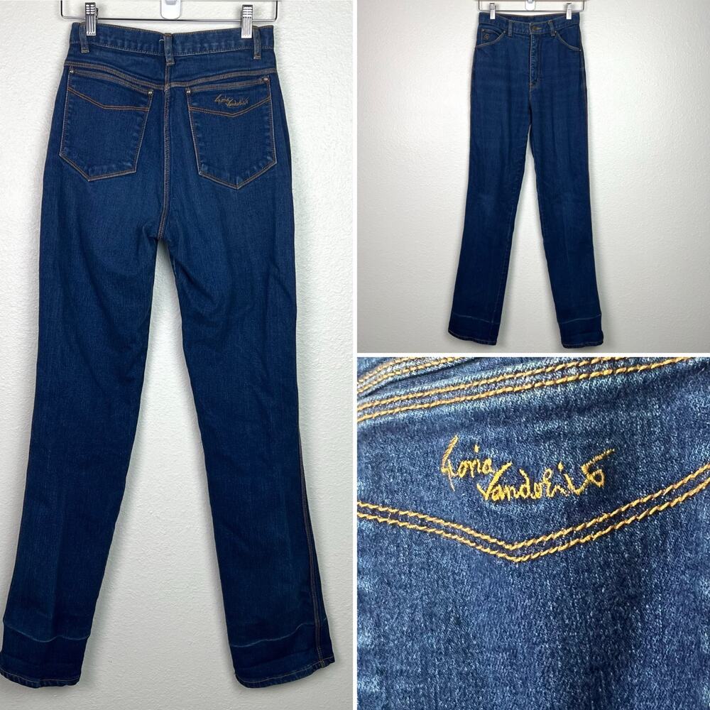 Vintage 80's Gloria Vanderbilt Murjani Jeans 26x34 Womens High Waist‎ Tag Size 9
